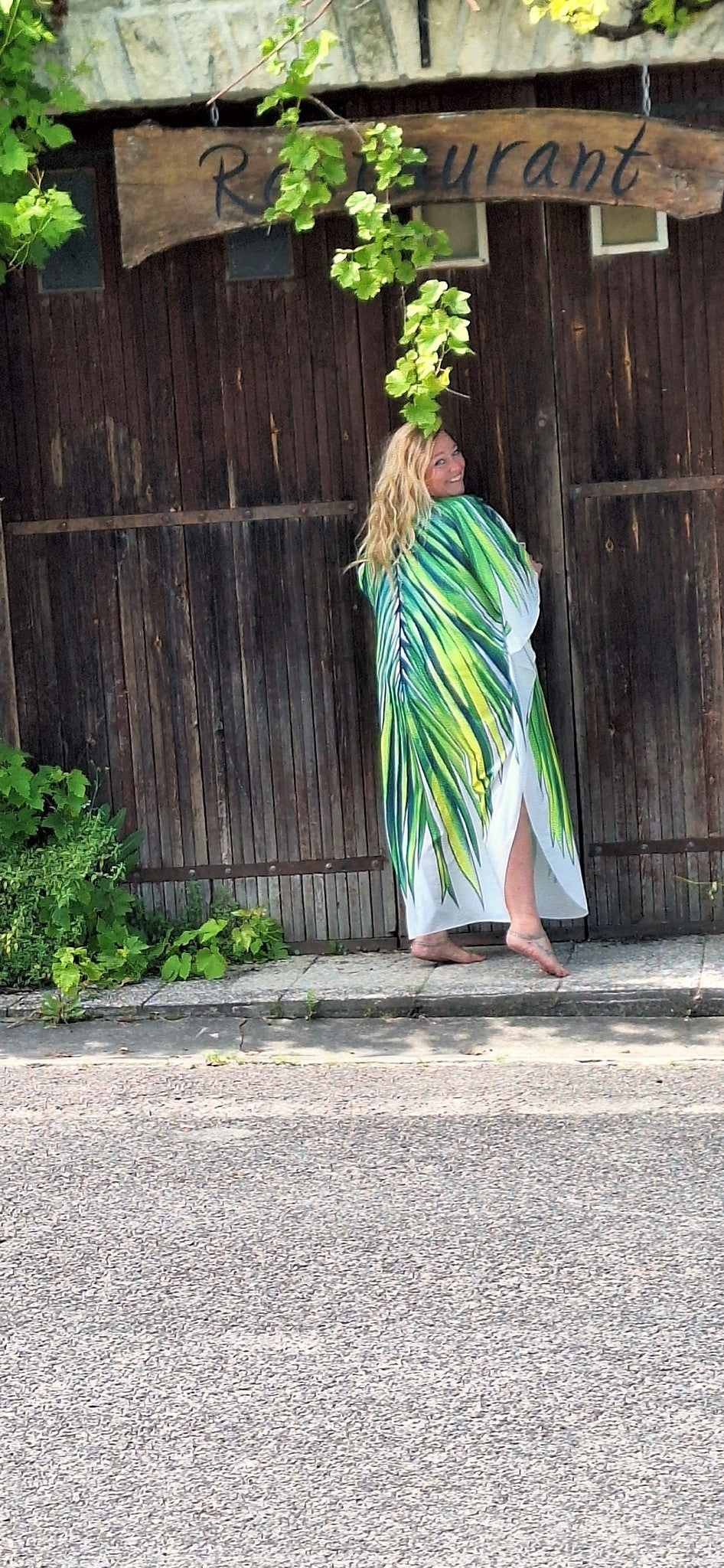 Plus Size Boho "Splendour in the Grass" Hippie Kaftan Beach Dress Cover Up