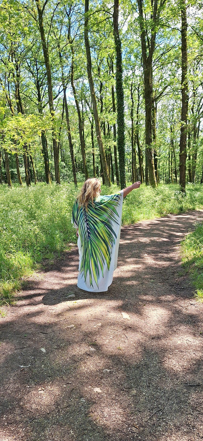 Plus Size Boho "Splendour in the Grass" Hippie Kaftan Beach Dress Cover Up