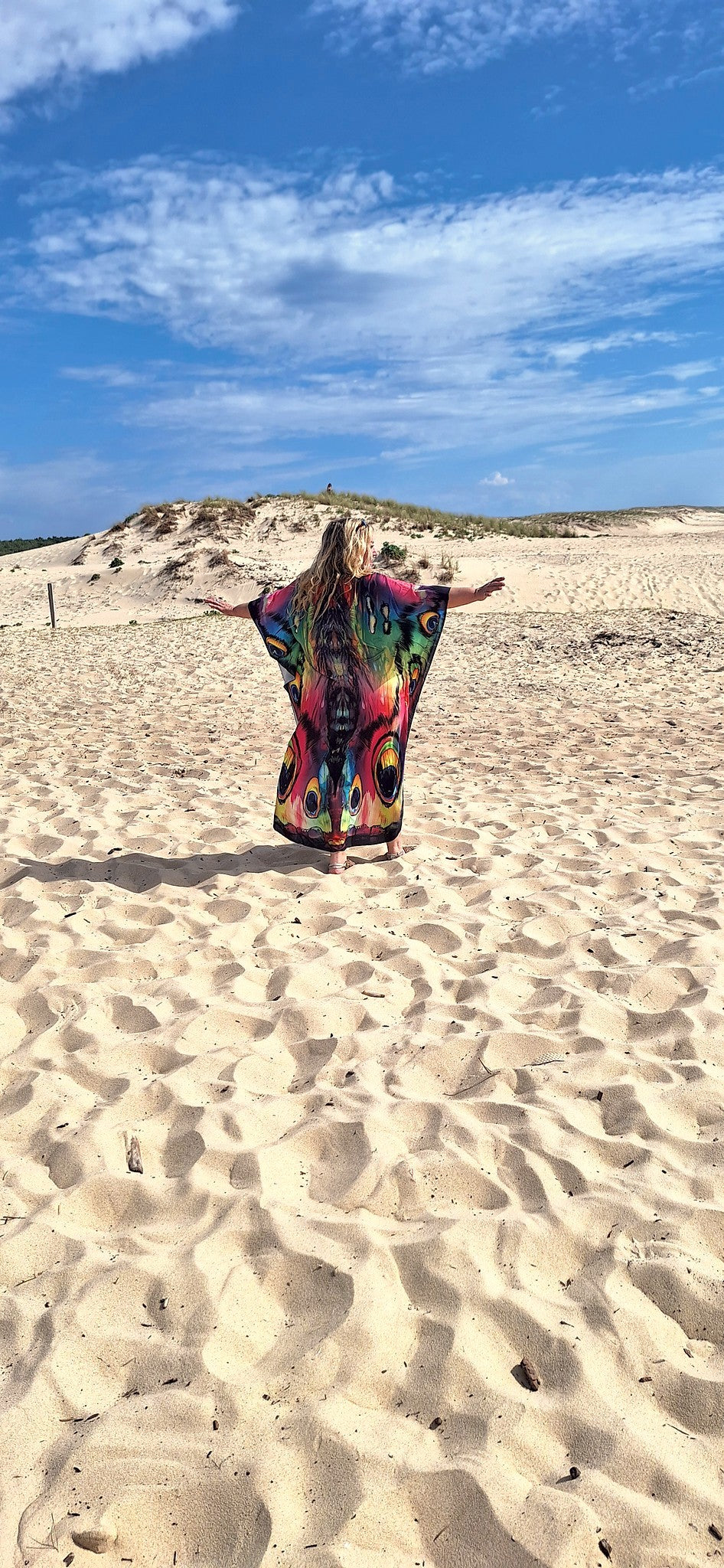 Gorgeous Plus Size Boho "Breezy Butterfly" Hippie Kaftan Beach Dress Cover Up
