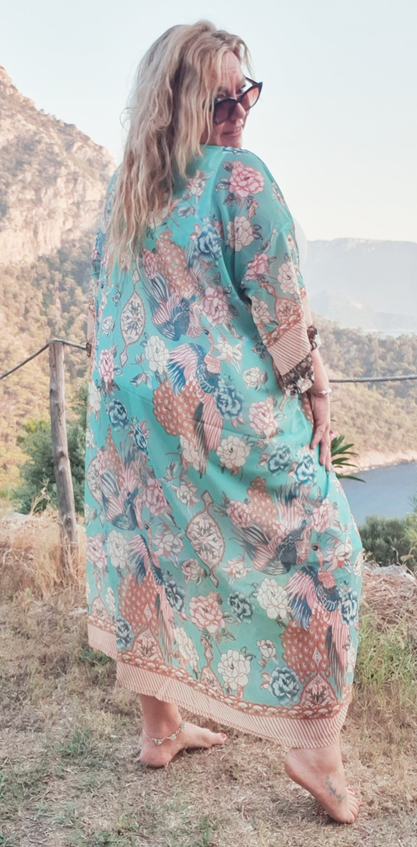 plus size boho kimono