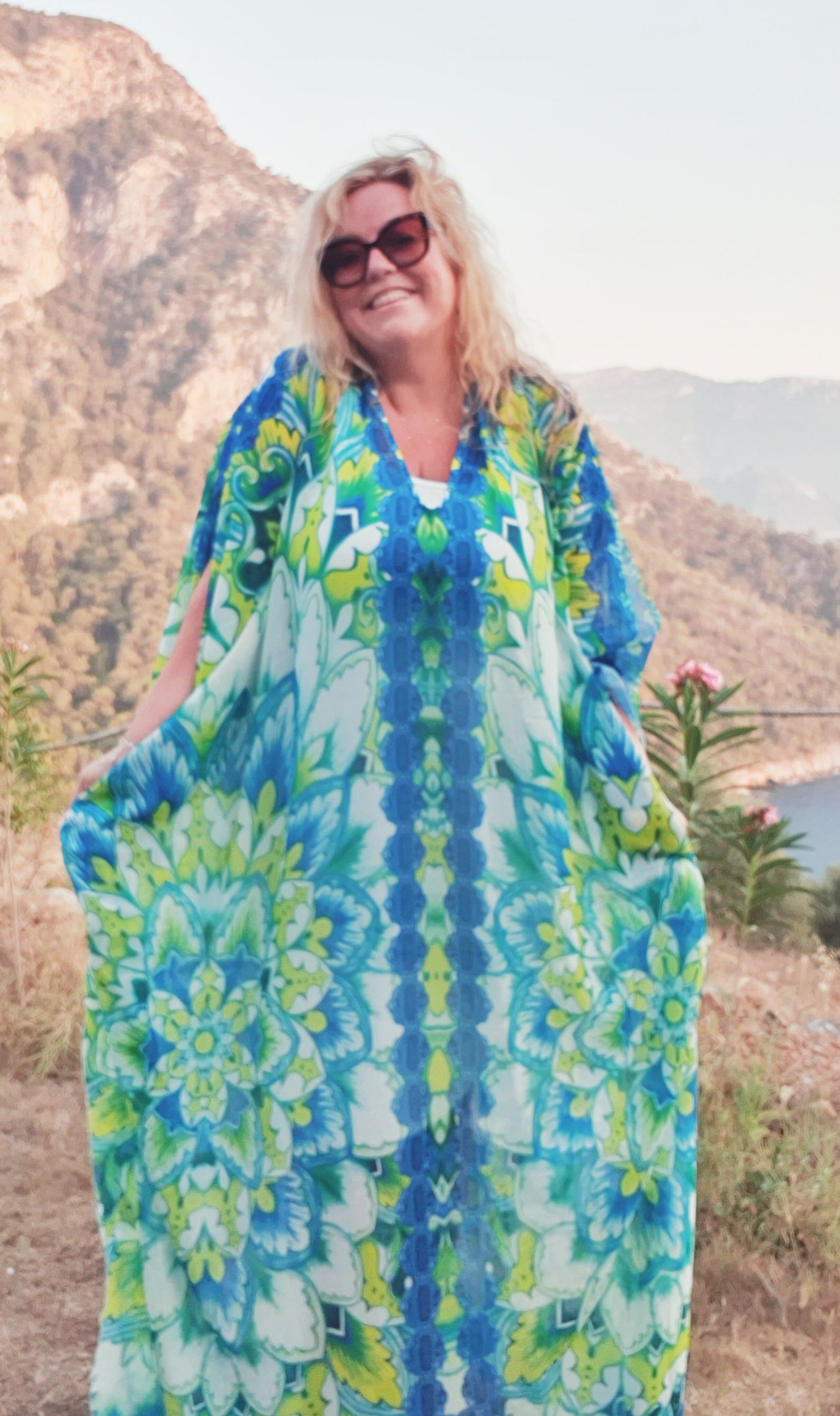 plus size boho mandala kaftan