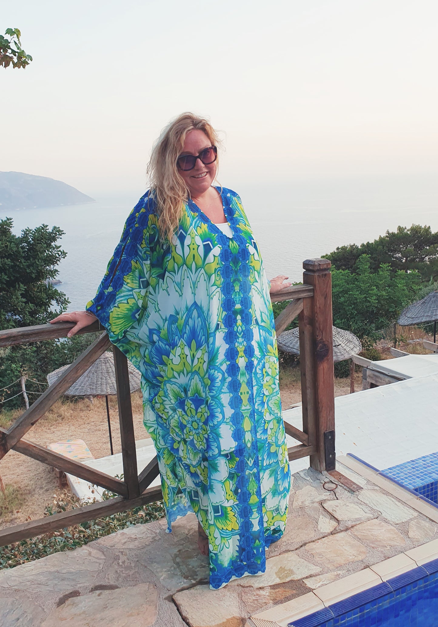 plus size boho mandala kaftan