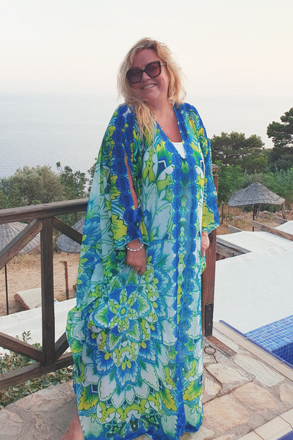 plus size boho mandala kaftan