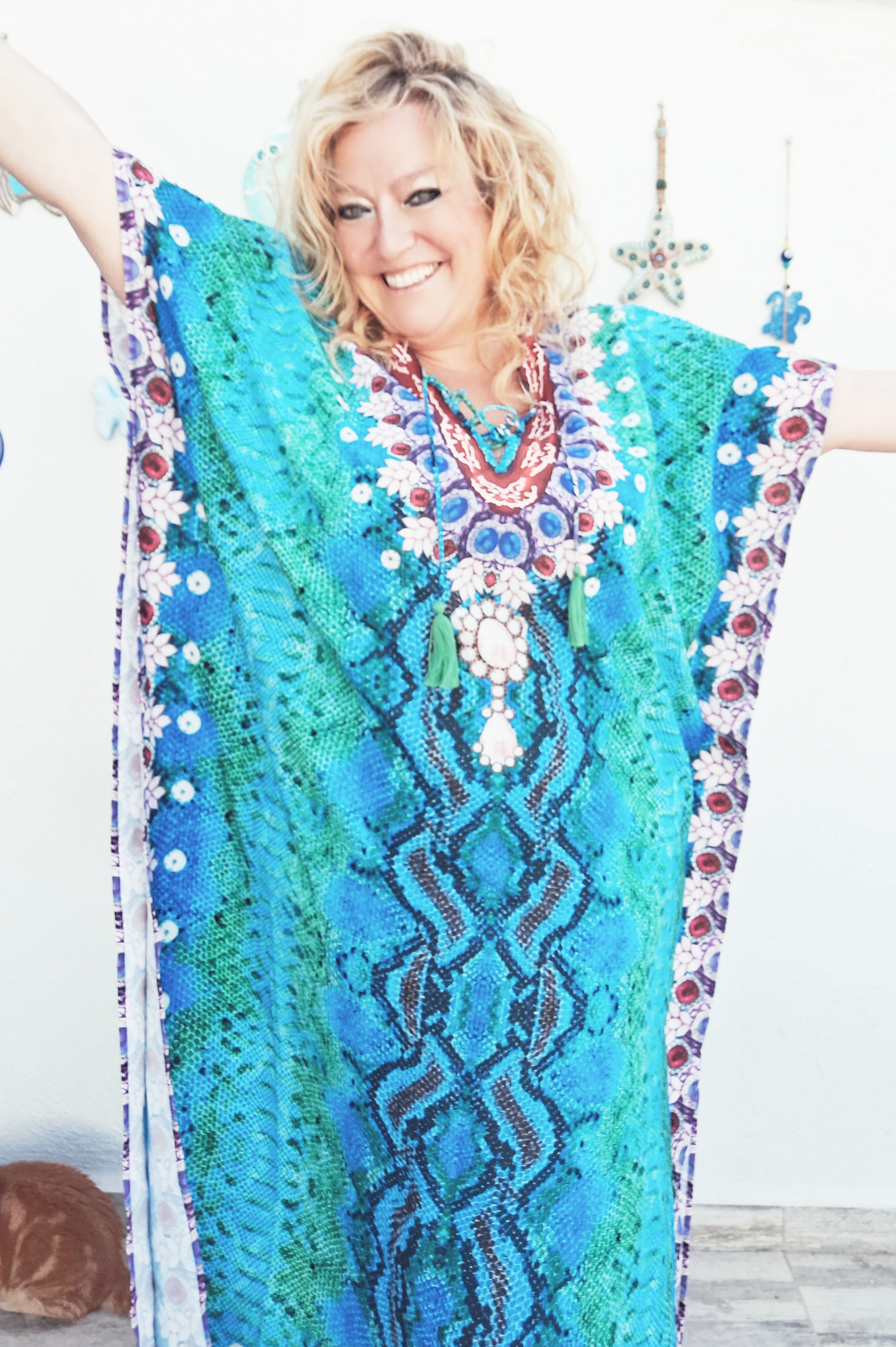 plus size boho hippie kaftan