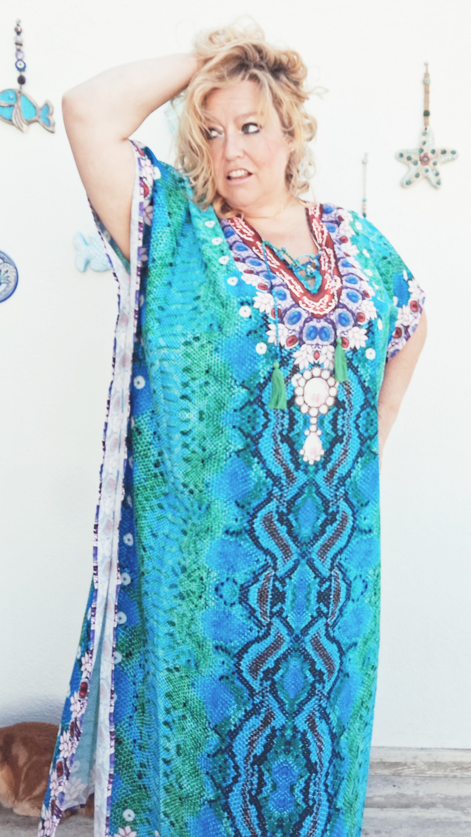 plus size boho hippie kaftan