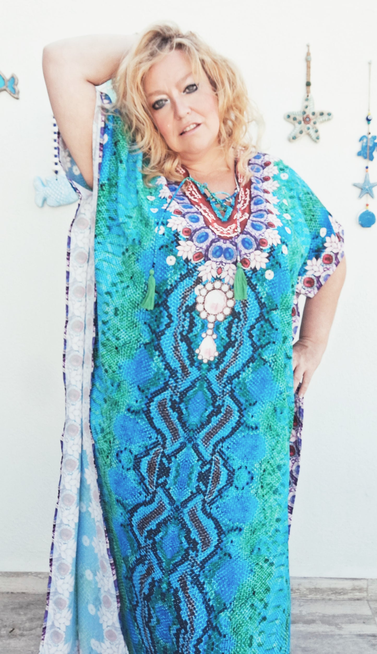 plus size boho hippie kaftan