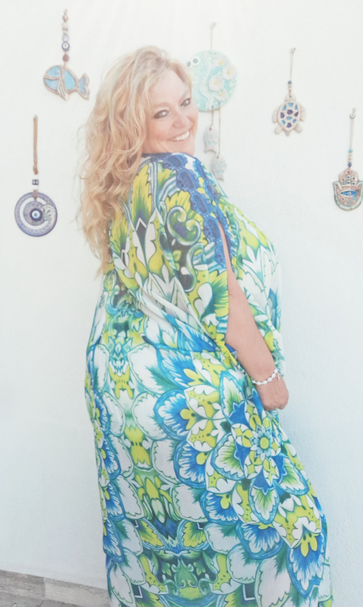 plus size boho mandala kaftan