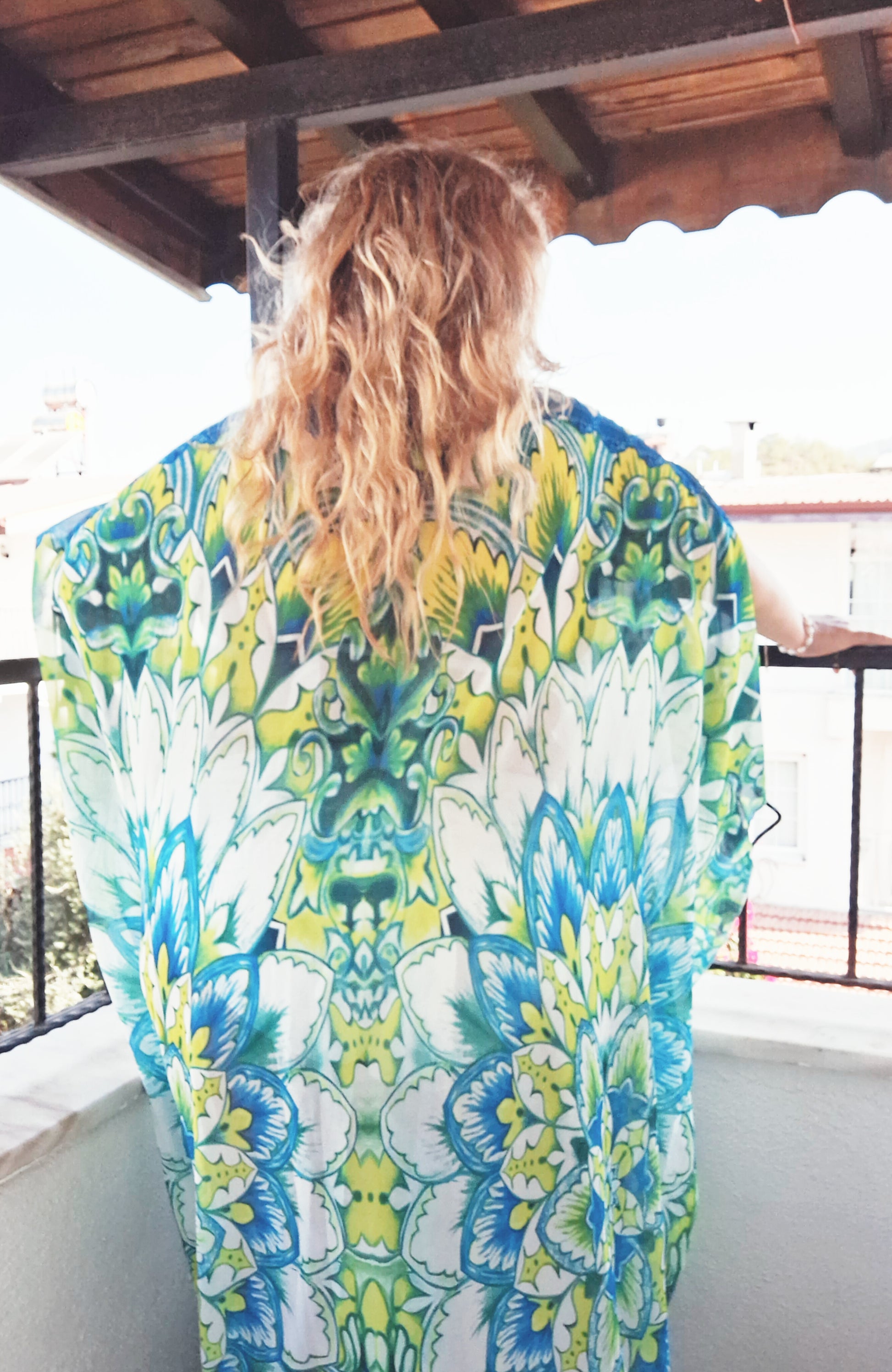 plus size boho mandala kaftan