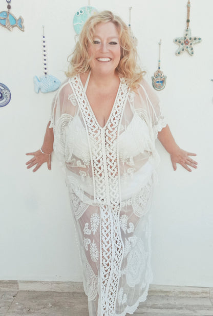 plus size boho hippie kaftan