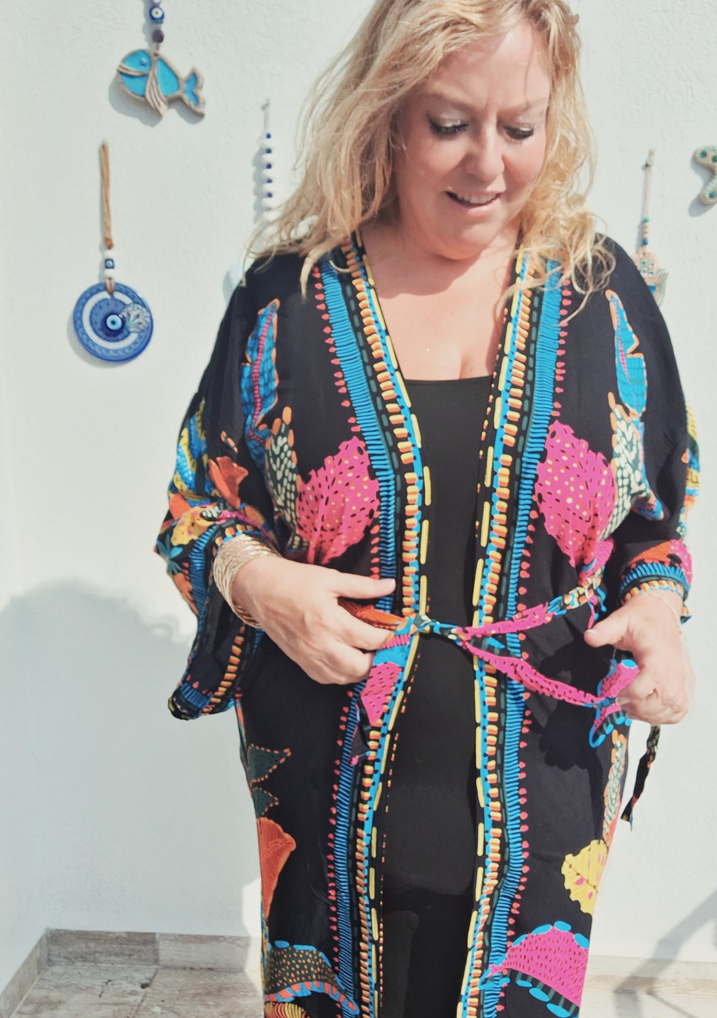 plus size boho hippie kimono