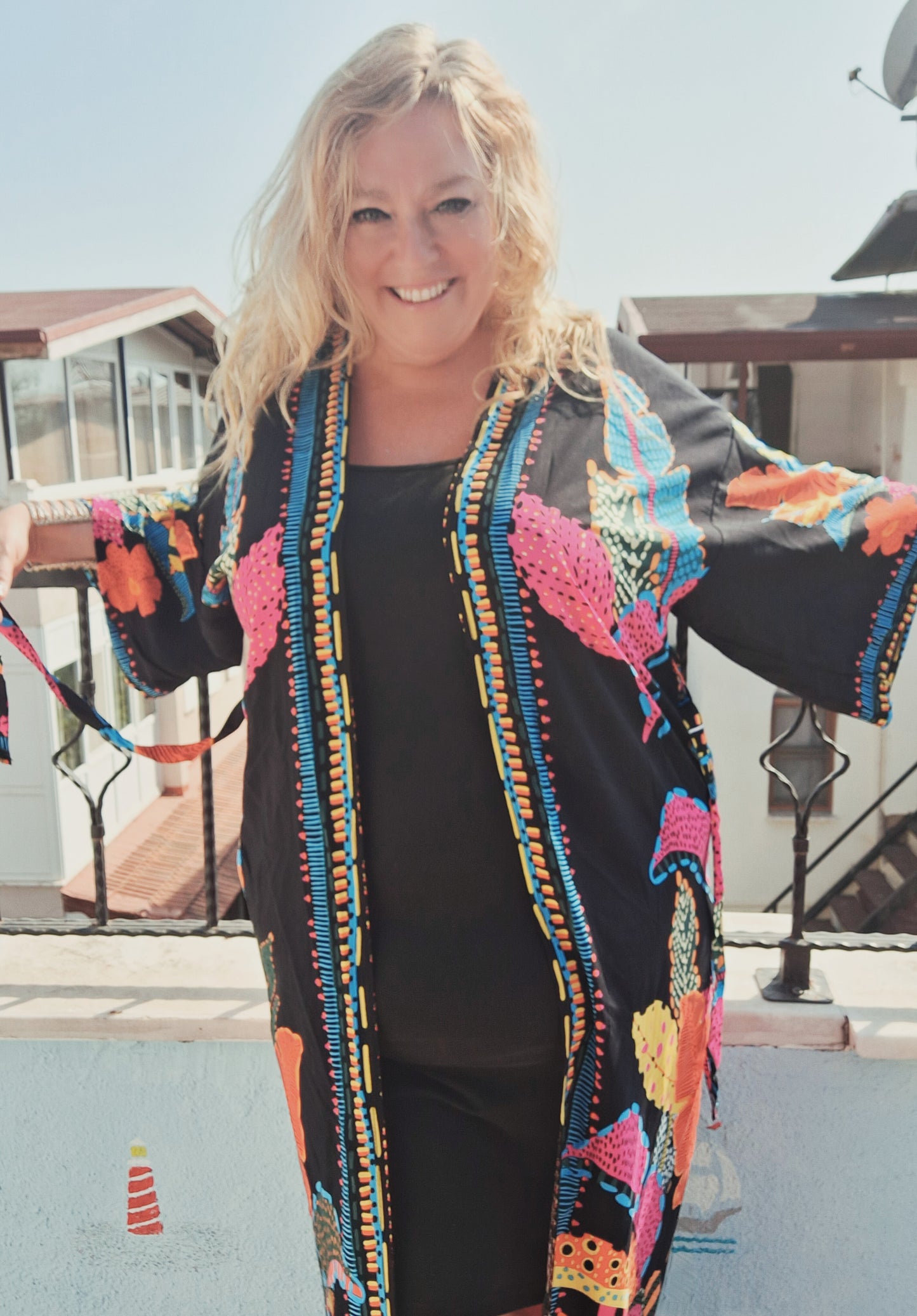 plus size boho hippie kimono