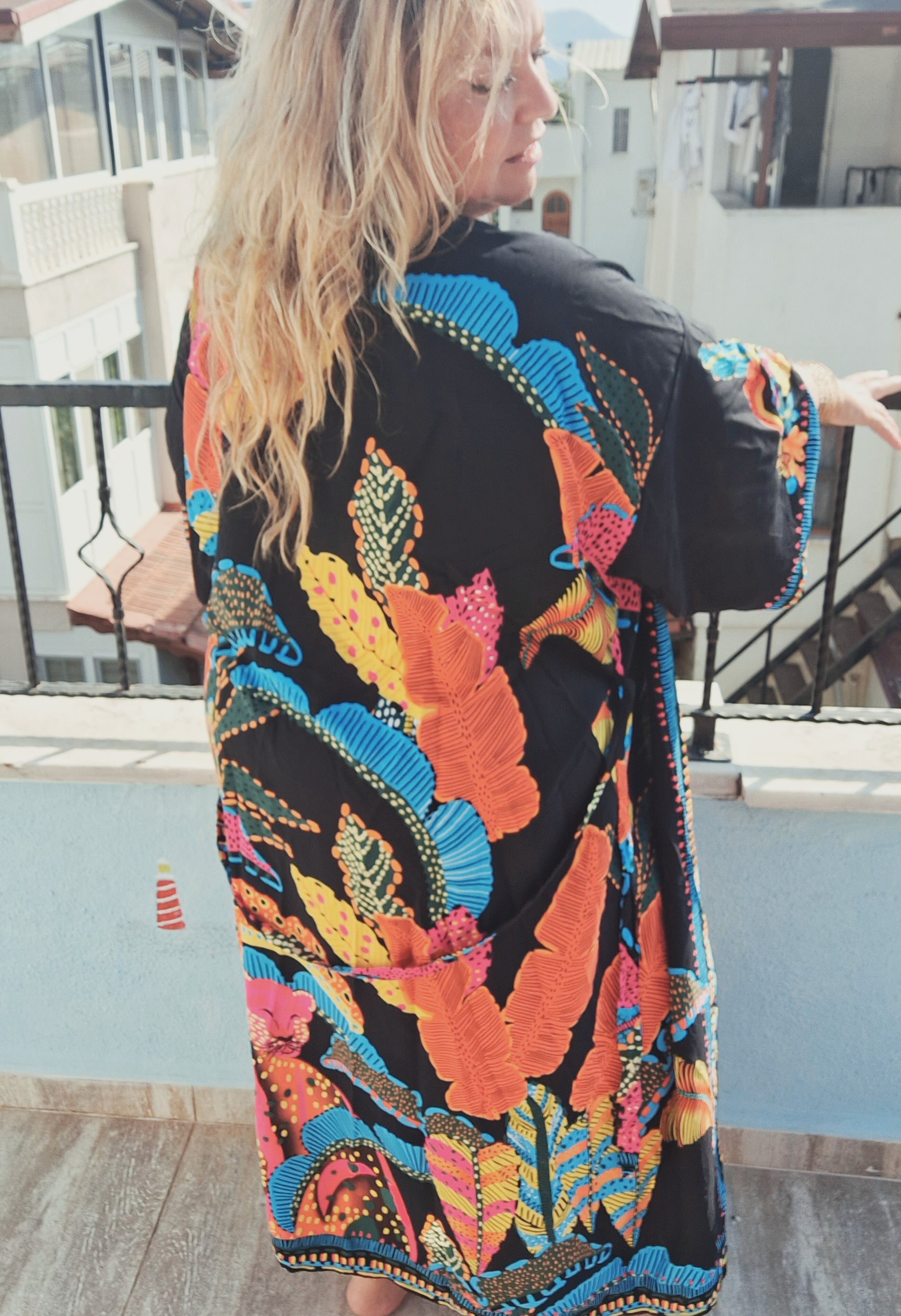 plus size boho hippie kimono