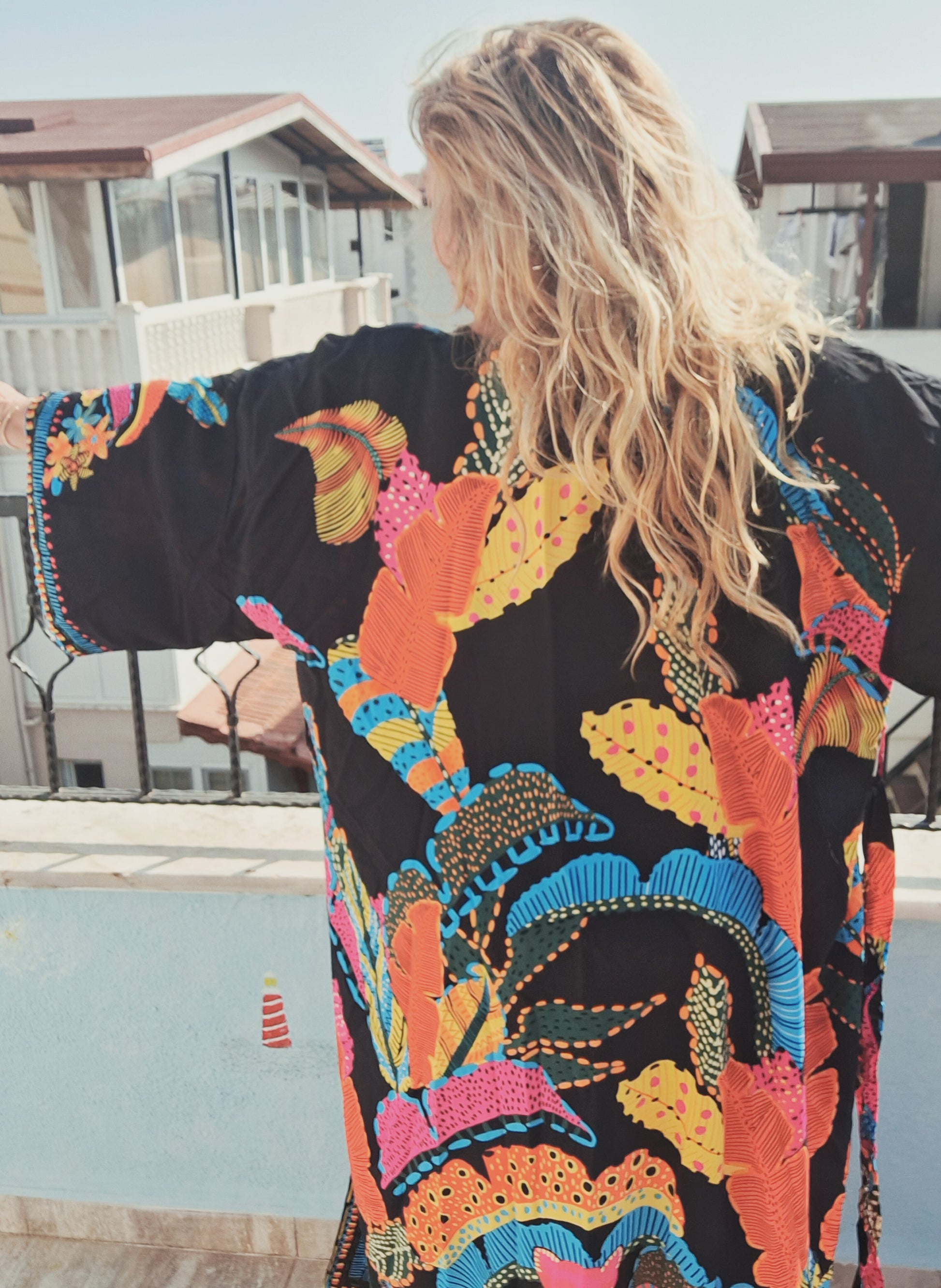 plus size boho hippie kimono