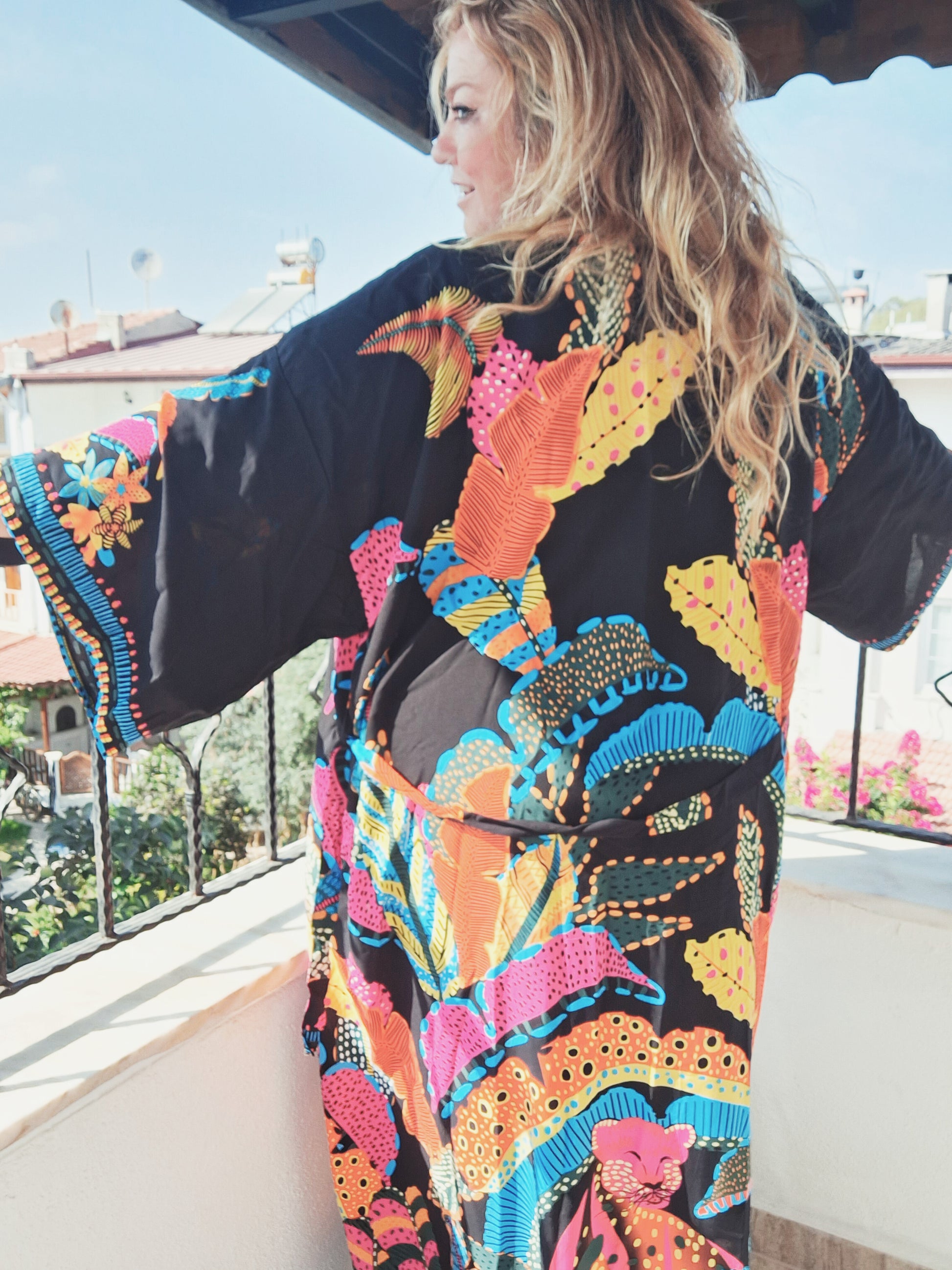 plus size boho hippie kimono