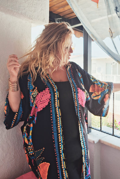 plus size boho hippie kimono