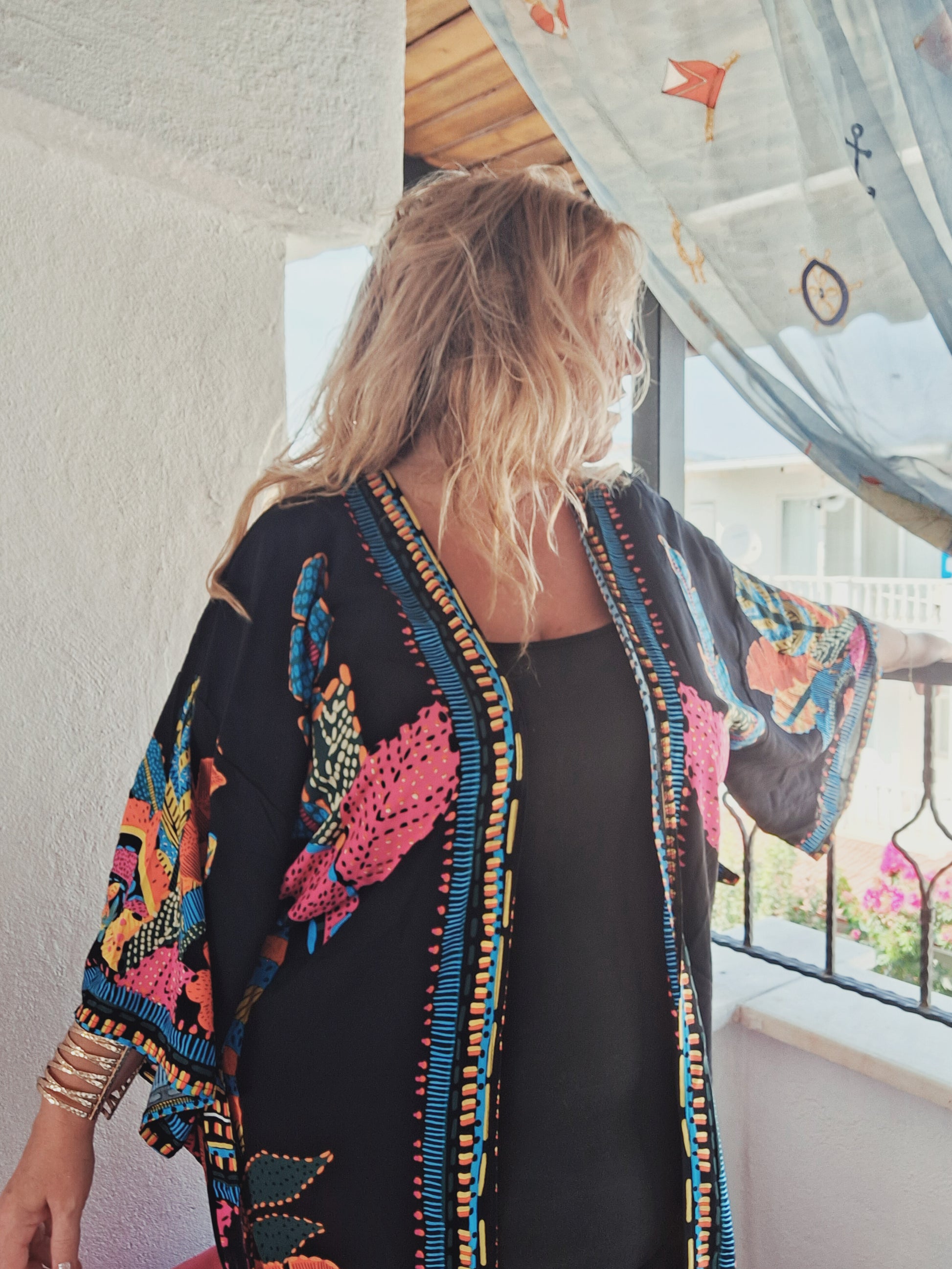 plus size boho hippie kimono