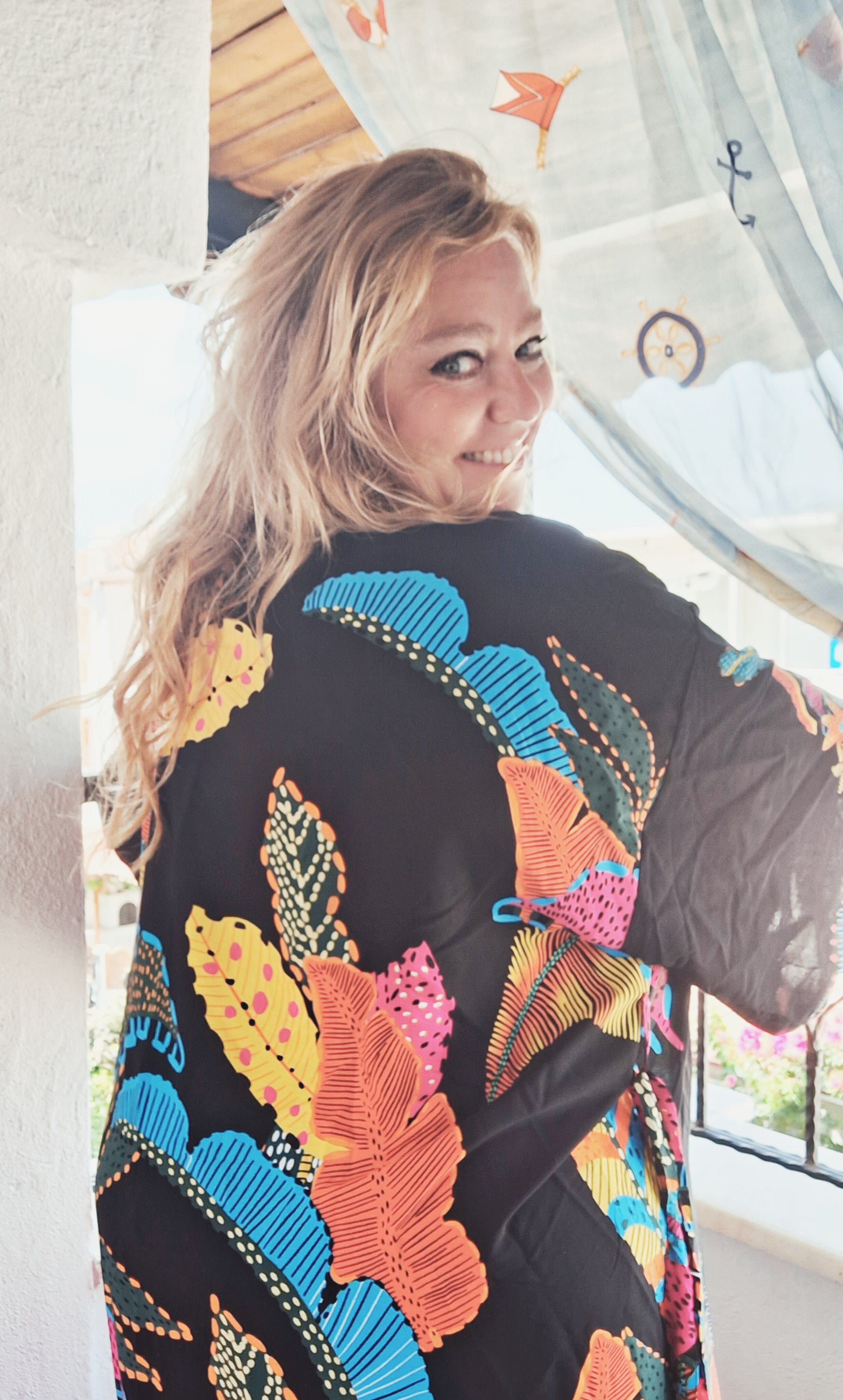 plus size boho hippie kimono