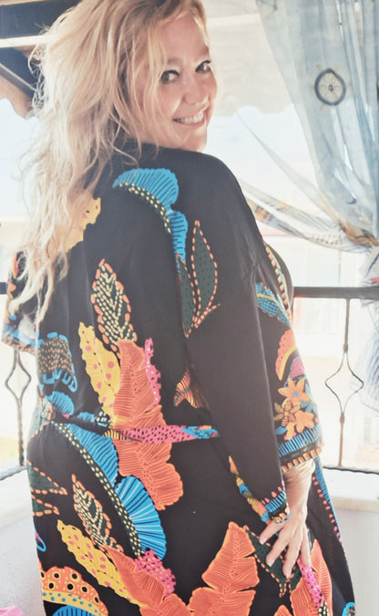 plus size boho hippie kimono