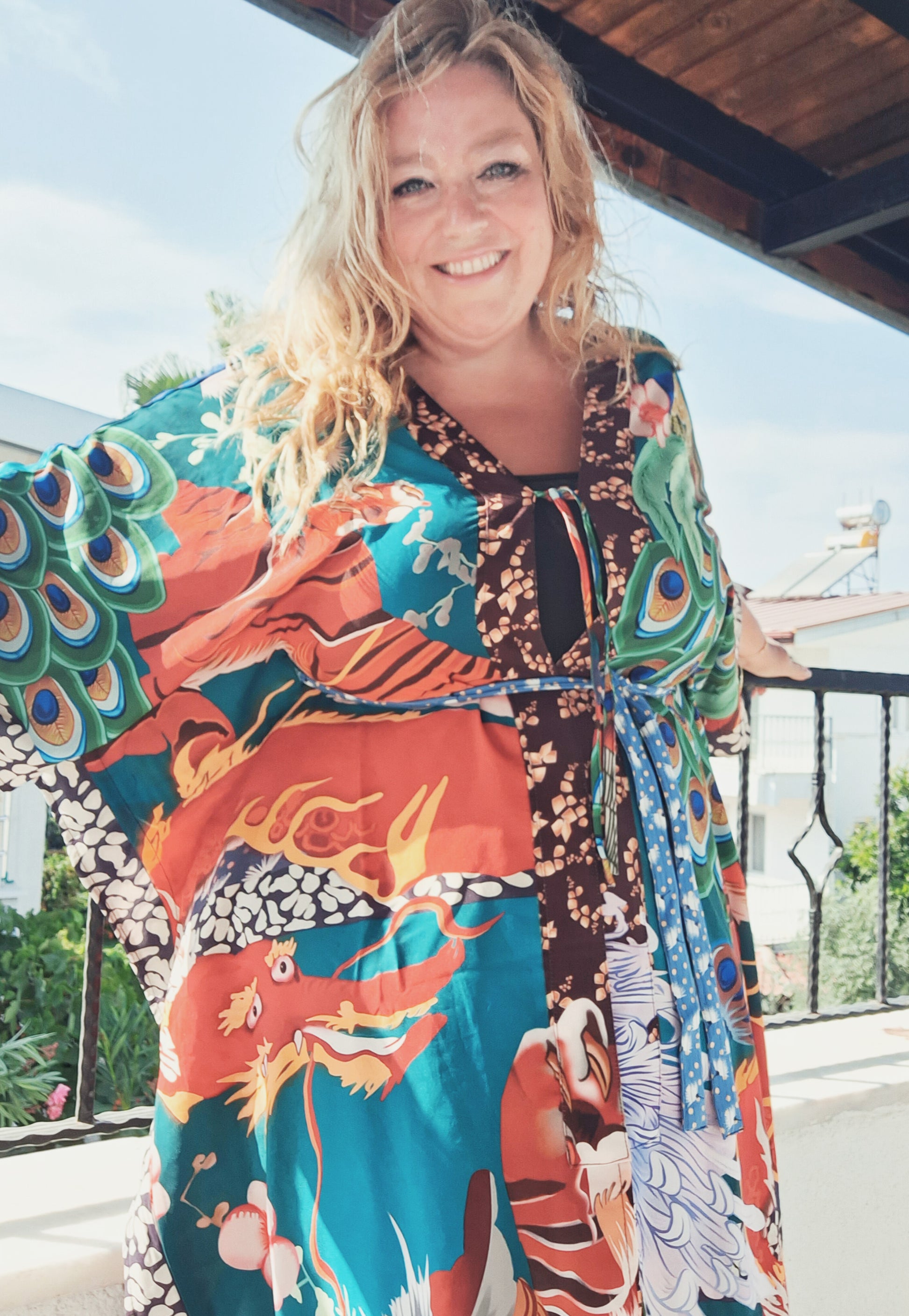 plus size boho hippie kimono