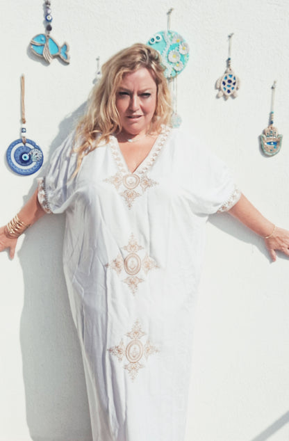 plus size boho hippie kaftan