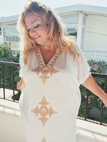 plus size boho hippie kaftan