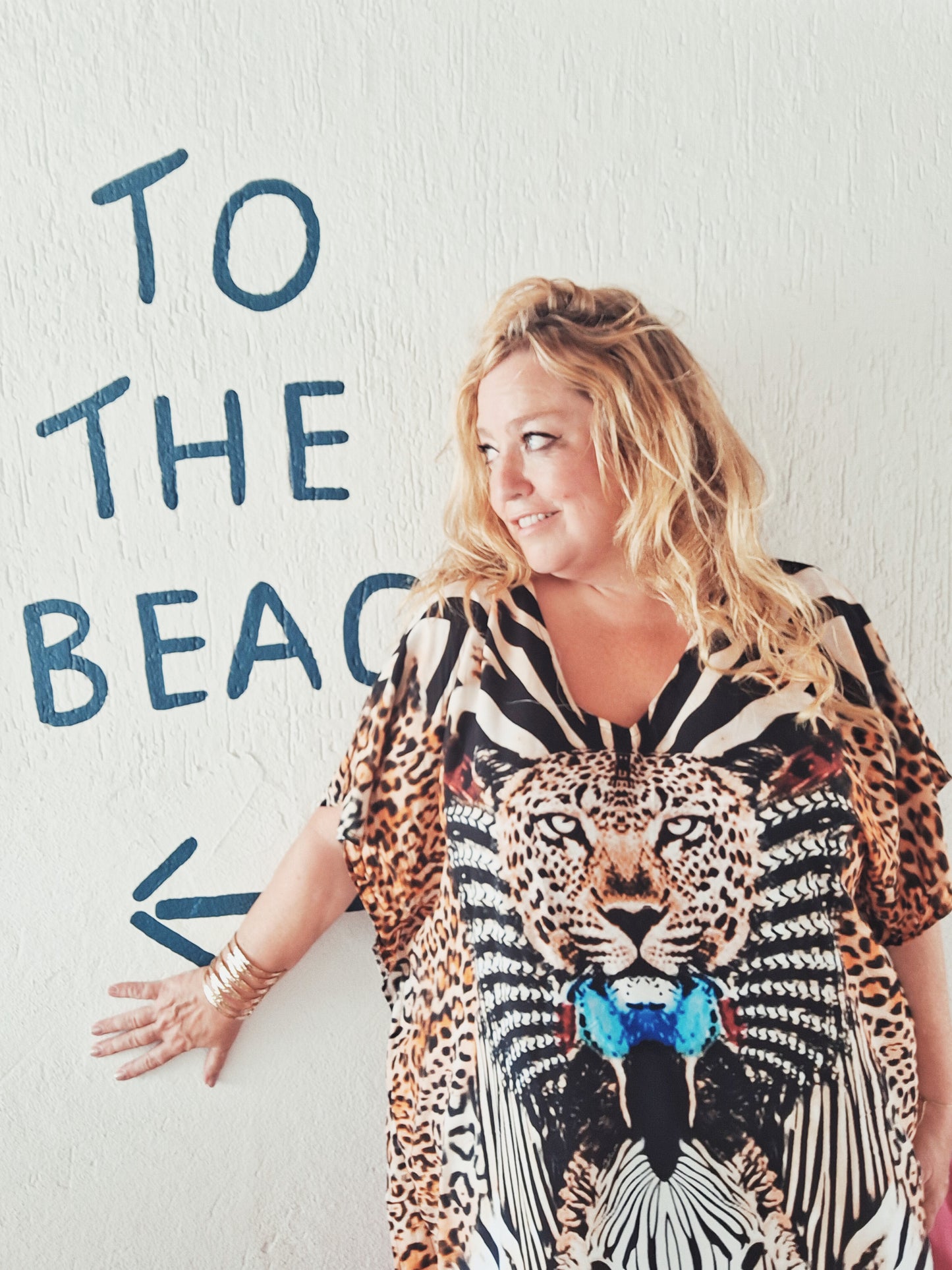 plus size boho hippie kaftan leopard